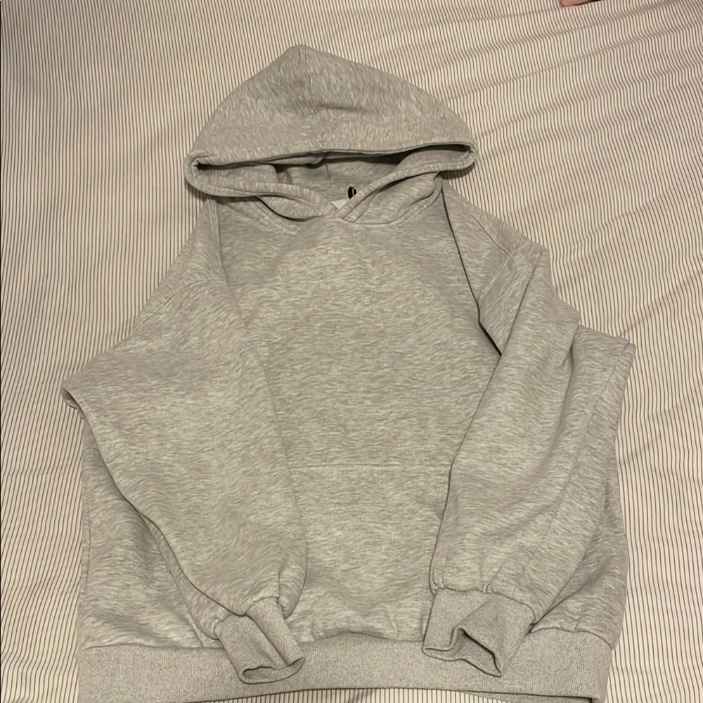 Womans plain gray hoodie